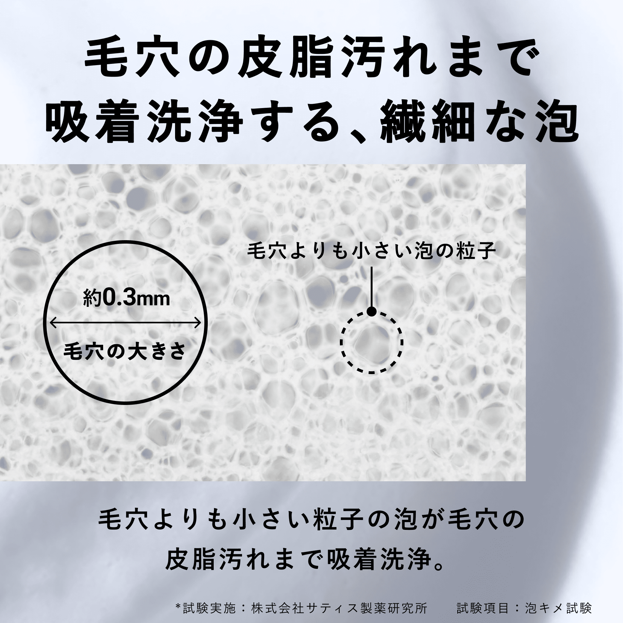 THE FACE WASH｜繊細な泡について